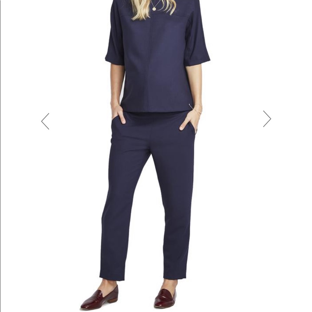 HATCH - NWT Beckett Trouser (Navy)